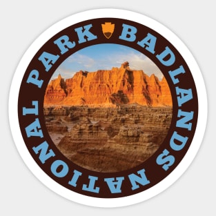 Badlands National Park circle Sticker